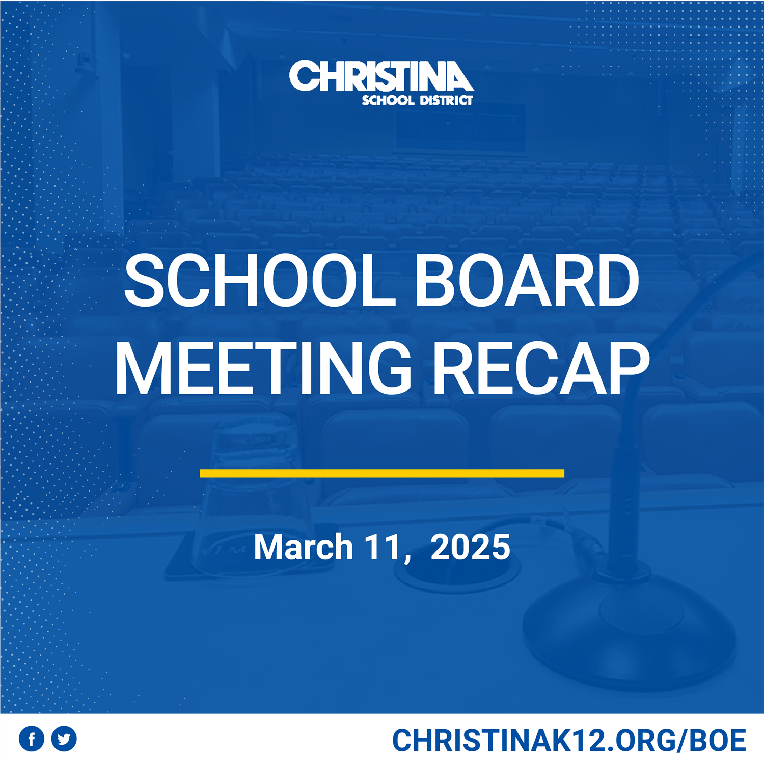  Christina School District Board Meeting Recap March 11, 2025