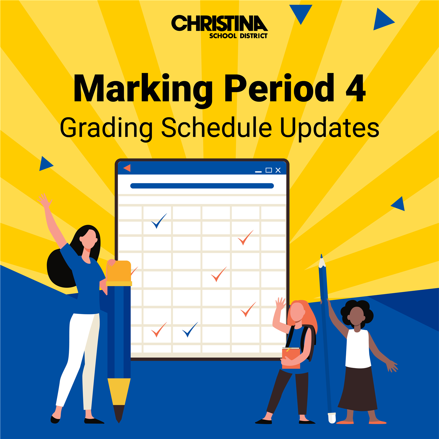 Grading Schedule Updates for Marking Period 4